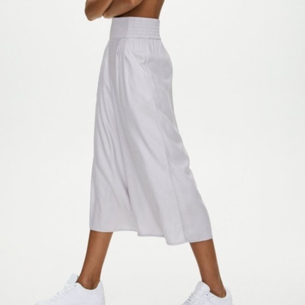 Aritzia Sunday Best Sullivan Pants in Dove Grey Wide Leg and Cropped - Picture 2 of 8